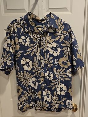 Classic Navy Floral Hawaiian Shirt - Limited Edition Reyn Spooner